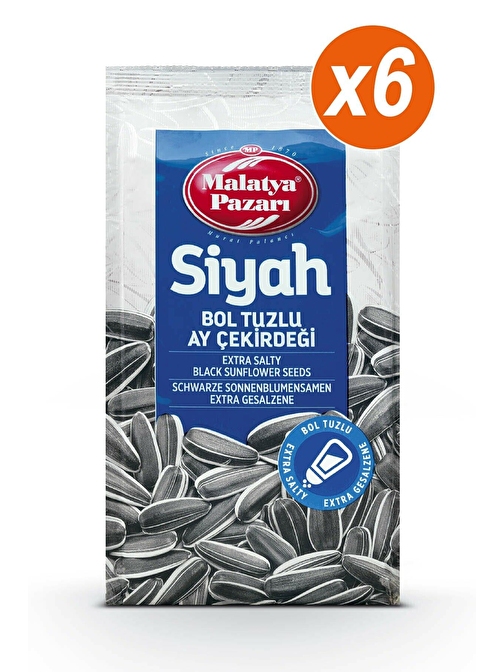 Malatya Pazarı Murat Palancı Siyah Çekirdek Bol Tuzlu 6 X 180 Gr