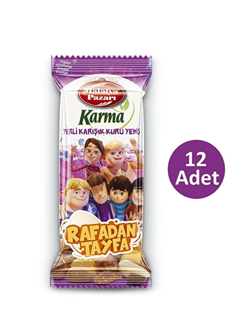 Malatya Pazarı Palancı Rafadan Tayfa Karma Yerli Karışık Kuruyemiş 40 Gram x 12