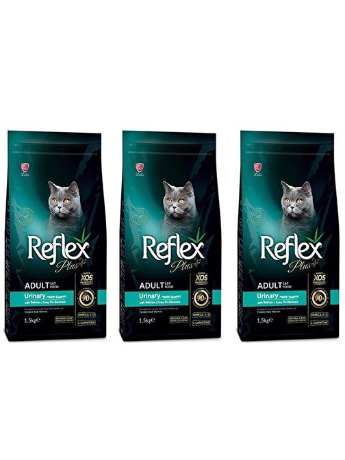 Reflex Plus Urinary Tavuklu Kuru Kedi Maması 1,5 Kg 3 Adet