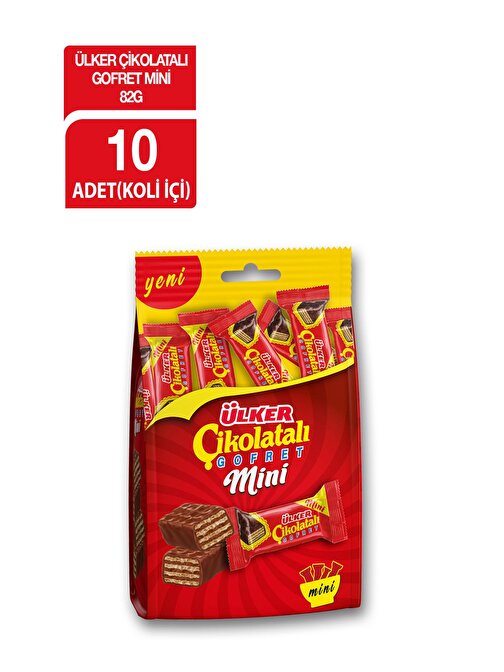 Ülker Çikolata Gofret Mını Çoklu Paket 76G X10 Adet