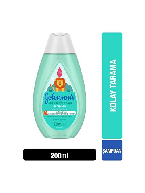 Johnson's Söz Dinleyen Saçlar Serisi Günlük Kullanım Kremli Bebek Şampuanı 200 ml
