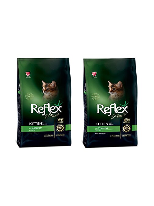 Reflex Plus Tavuklu Yavru Kedi Maması 1,5 Kg 2'Li Set