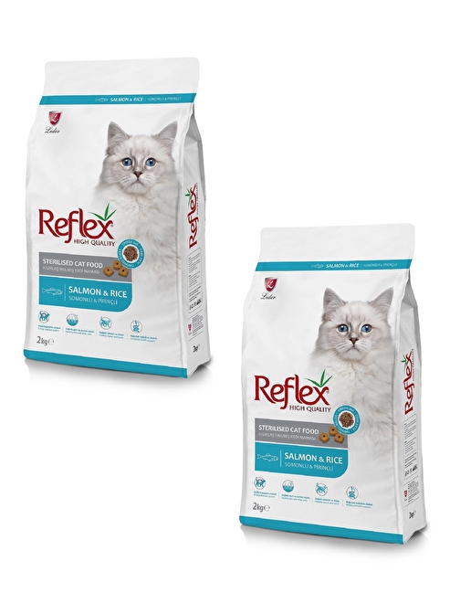 Reflex Sterilised Salmon Rice Balıklı Kısırlaştırılmış Yetişkin Kedi Maması 2 Kg 2 Adet