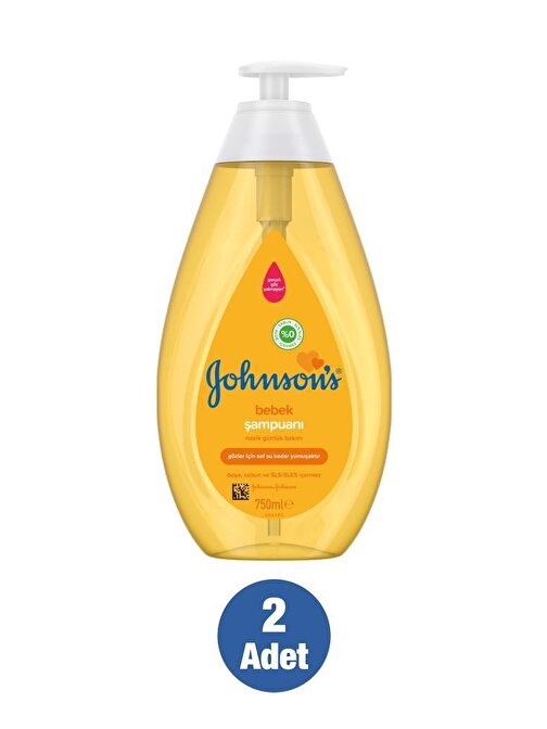 Johnson's Günlük Kullanım İçin Bebek Şampuanı 750 ml 2 Adet