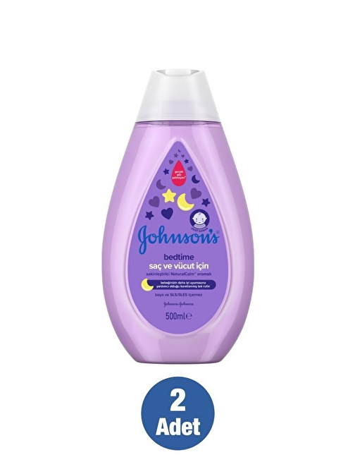 Johnson's Bedtime Günlük Kullanım İçin Saç Ve Vücut Bebek Şampuanı 500 ml 2 Adet