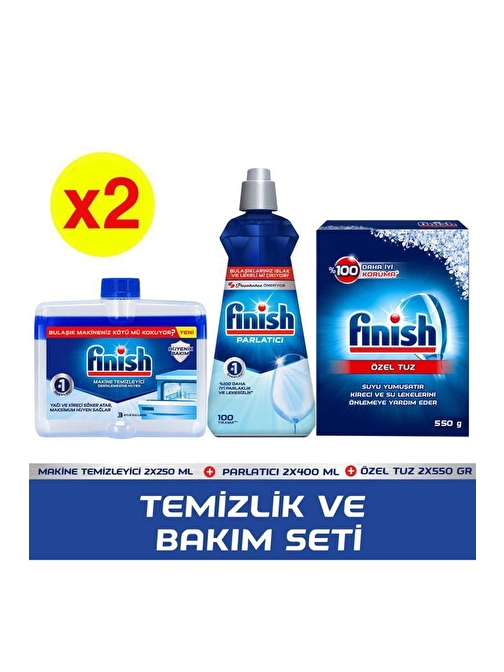 Finish Bulaşık Makinesi Temizlik ve Bakım Seti x 2 Adet