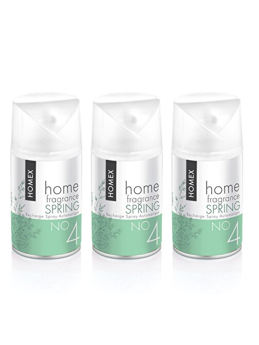 Homex Oda Kokusu Sprey Spring 3 x 260 ml Makine Yedek