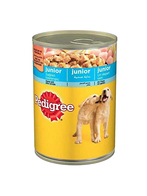 Pedigree Jöle İçinde Tavuklu Yavru Köpek Konservesi 400 Gr