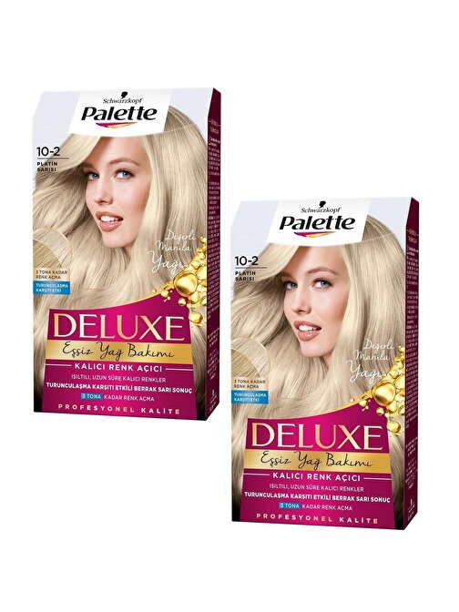 Palette Deluxe Saç Boyası 10.2 Platin Sarısı X 2 Adet