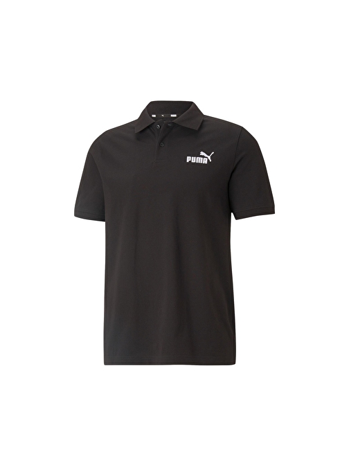 Puma Erkek Günlük Polo Tişört 58667401 Siyah Ess Pique Polo S