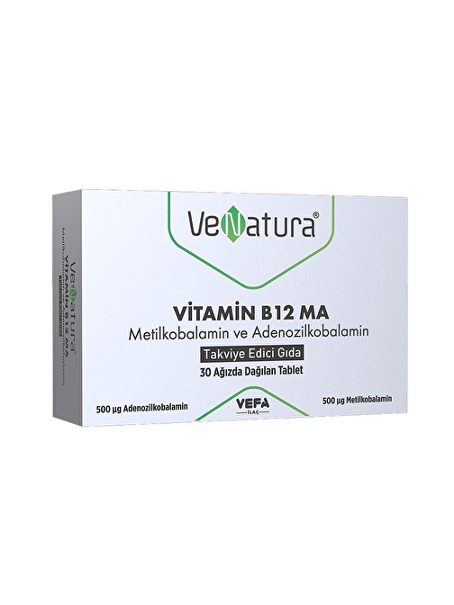 Venatura Vitamin B12 Ma 30 Tablet (metilkobalamin&adenozilkobalamin)