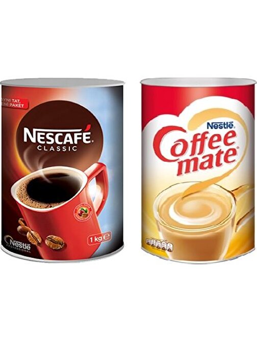 Nescafe Classic 1000 gr + Coffee Mate Kahve Kreması 2000 gr