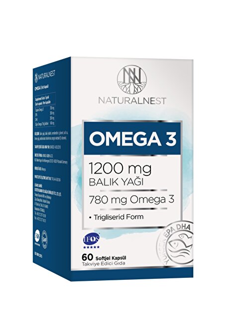 Naturalnest Omega 3 Balık Yağı 60 Kapsül