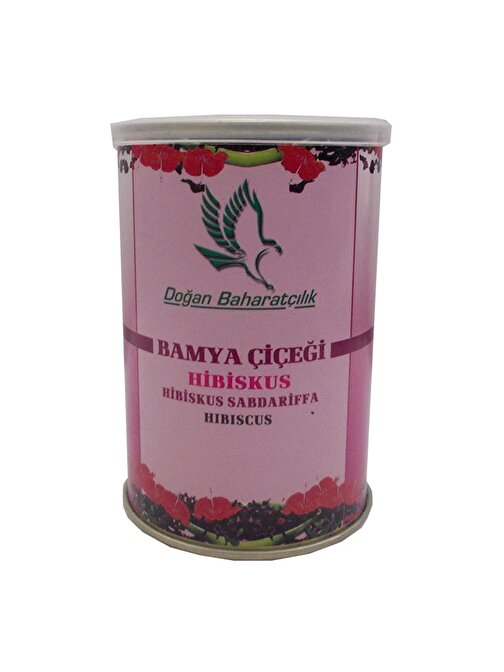 Doğan Doğal Hibiskus Bamya Çiçeği 100 gr Teneke Kutu