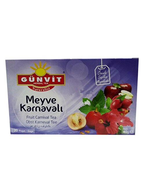 Günvit Meyve Karnavalı Karışık Bitki Çayı 20 Süzen Poşet