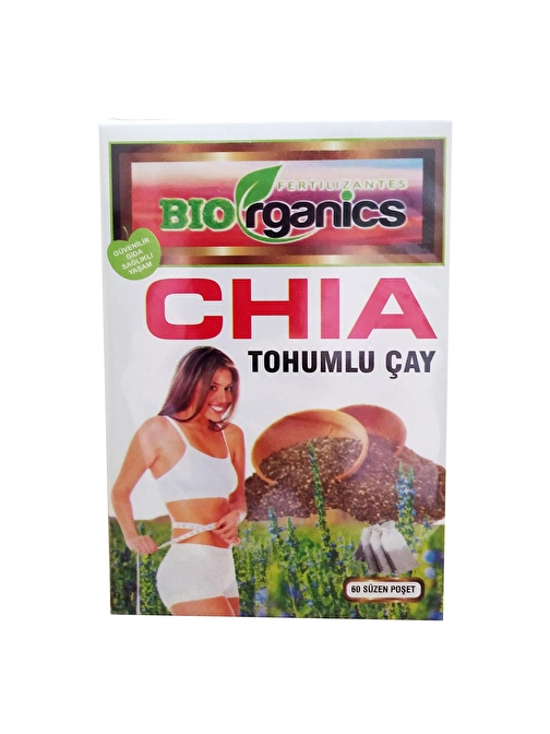 Biorganic Chia Tohumlu Çay 60 Süzen Poşet