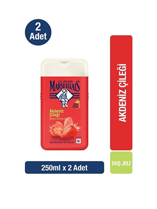 Le Petit Marseillais Akdeniz Çileği Duş Jeli 250 ml  x 2 Adet