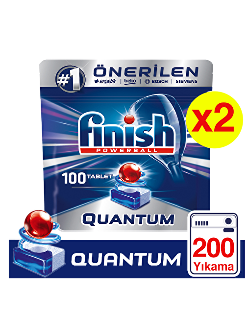 Finish Quantumbulaşık Makinesi Deterjanı 100 Tablet x 2 Adet