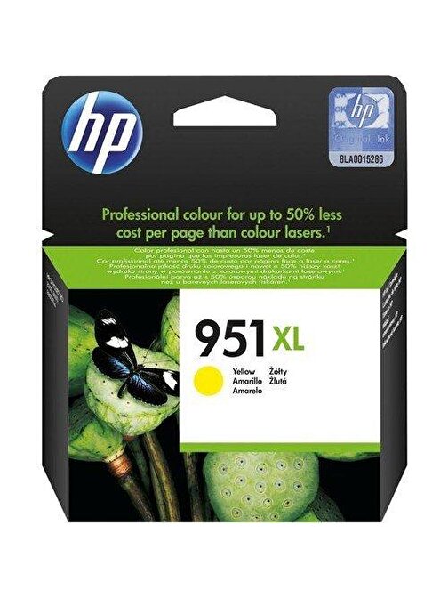 Bk Hp 951Xl Cn048A Sarı Orjinal Kartuş / Hp Officejet Pro 251 / 276 / 8100 / 8600 / 8610 / 8620 Sarı Orjinal Kartuş