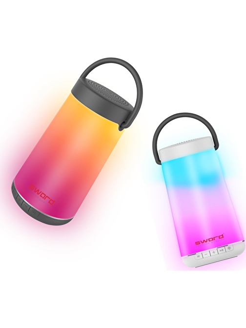 Sword SW002 Rainbow Picnic Mini Kablosuz 5.0 Bluetooth Hoparlör Siyah