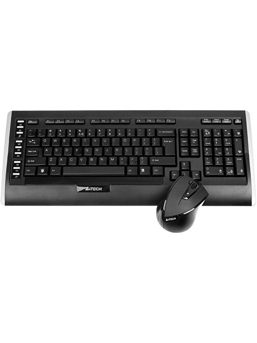 A4 Tech 9300F Türkçe Q Siyah Kablosuz Klavye Mouse Seti