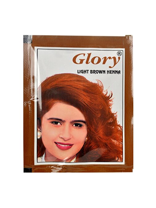 Glory Açık Kahverengi Hint Kınası (Light Brown Henna) 10 Gr Paket