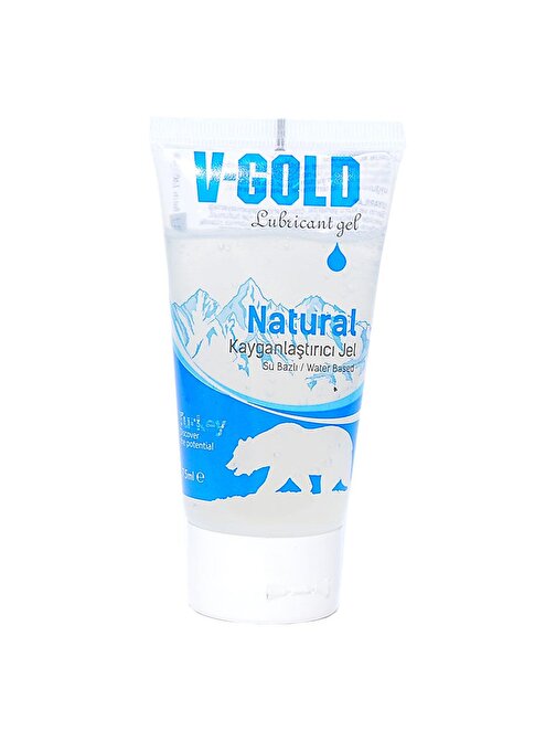V-Gold Natural Su Bazlı Kayganlaştırıcı Jel 75 ml