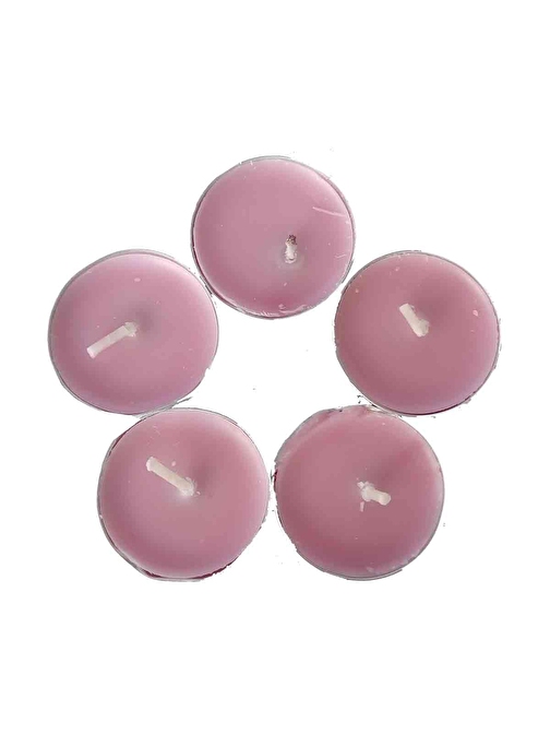 Ksmart Tea Lights Pembe Mum 5 li 1 Paket