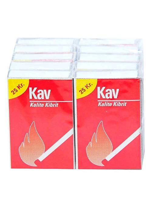 Kav Kibrit 10 Paket (Ortalama 40 Çöp X 10 Paket)