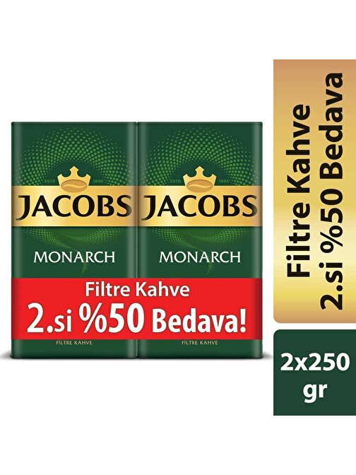 Jacobs Monarch Filtre Kahve 250 gr x 2 Adet
