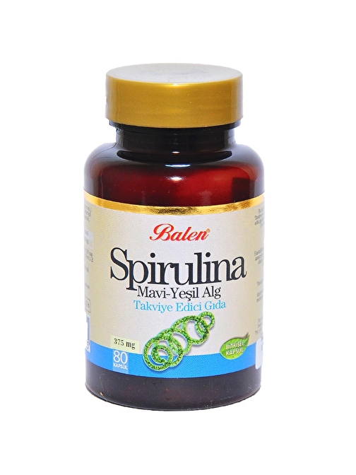 Balen Spirulina Mavi-Yeşil Alg 80 Kapsül