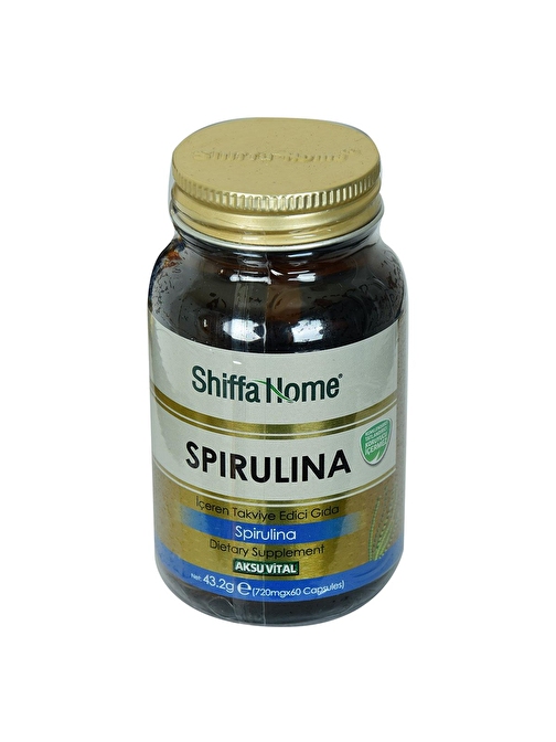 Aksuvital Shiffa Home Spirulina Diyet Takviyesi 720 Mg x 60 Kapsül