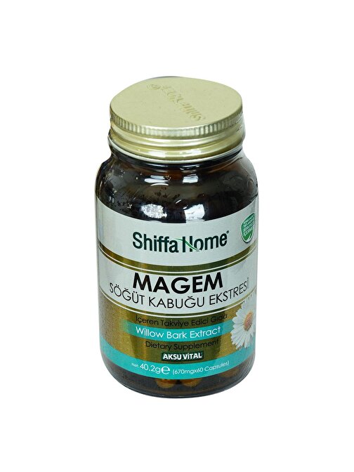 Aksuvital Shiffa Home Magem Söğüt Kabuğu Ekstresi 670 Mg x 60 Kapsül