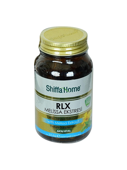 Aksuvital Shiffa Home RLX Melissa Ekstresi Diyet Takviyesi 560 Mg x 60 Kapsül