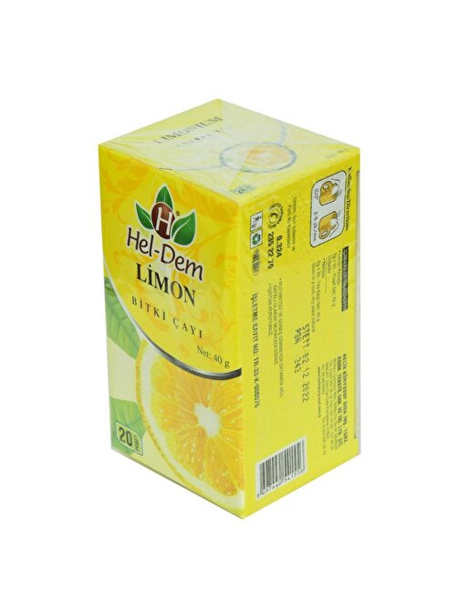 HelDem Doğal Saf Limon Bitki Çayı 2 gr x 20 Süzen Poşet 40 gr