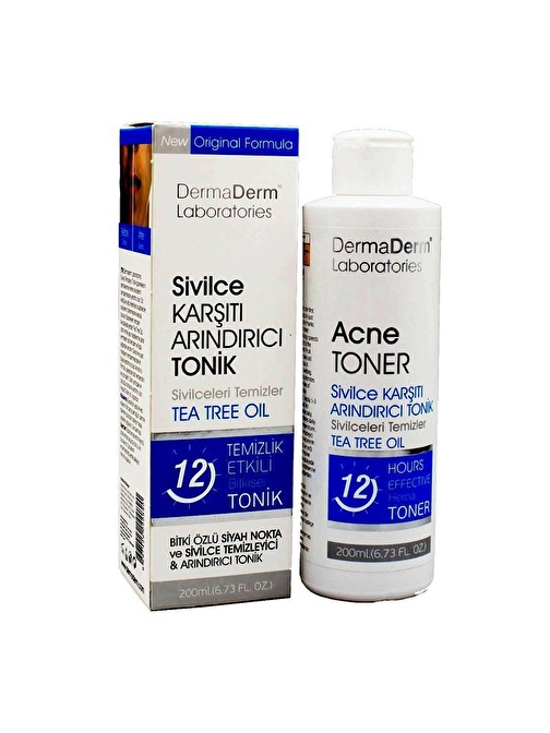 Dermaderm Bitkisel Sivilce Karşıtı Arındırıcı Tonik 200 ml