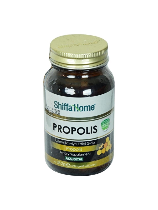 Shiffa Home Propolis Kapsülü Diyet Takviyesi 470 Mg x 60 Kapsül