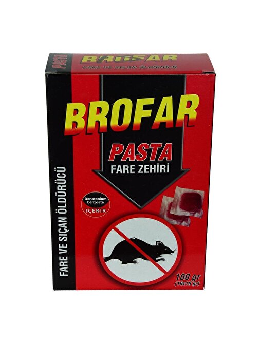 Brofar Fare Öldürücü Pasta Zehir 10 x 10 gr