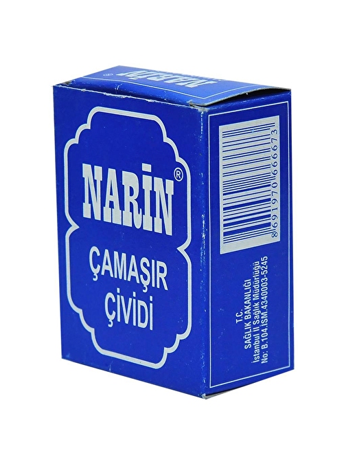 Narin Çamaşır Çividi 50 Gr Mini Paket Çamaşır Beyazlatıcı Çivit