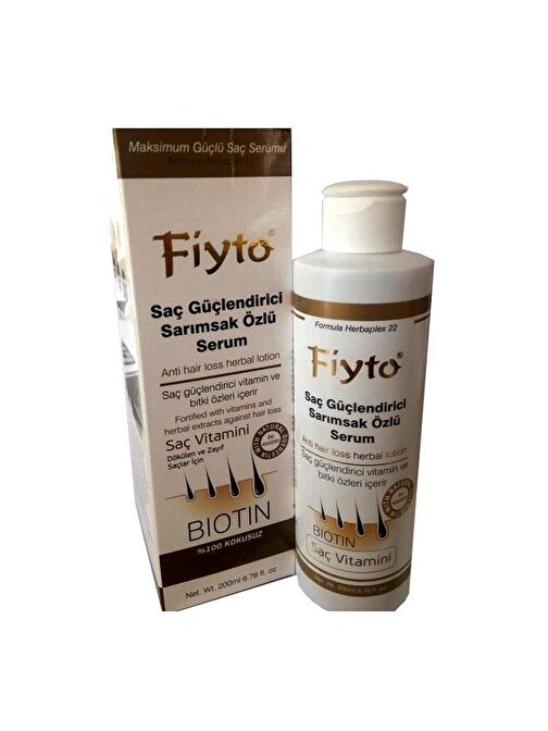 Fiyto Saç Dökülmesine Karşı Biotin Sarımsak Yağı Losyonu 200 ml