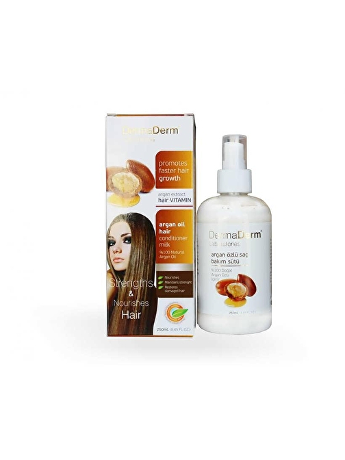 Dermaderm Argan Yağı Özlü Saç Bakım Sütü 250Ml