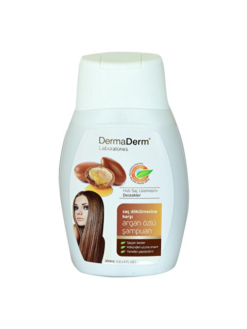 Dermaderm Saç Dökülmesine Karşı Argan Özlü Şampuan 300 ml