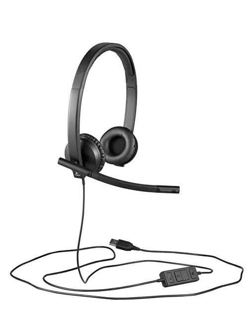 Logitech 981-000575 H570E Stereo Usb Çift Taraflı Headset Mikrofonlu Kulaklık