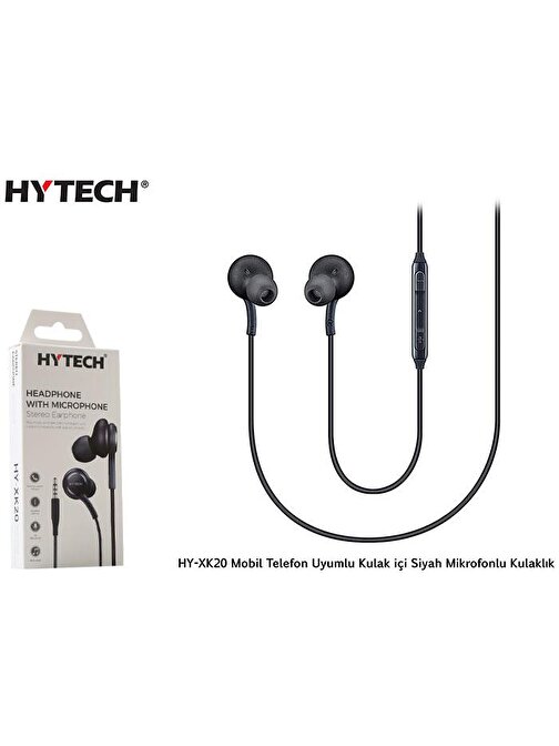 Hytech Hy-Xk20 Mobil Telefon Uyumlu Kulak İçi Siyah Kulaklık