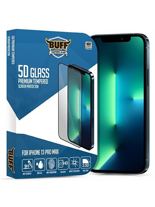 Buff İphone 13 Pro Max 5D Glass Ekran Koruyucu