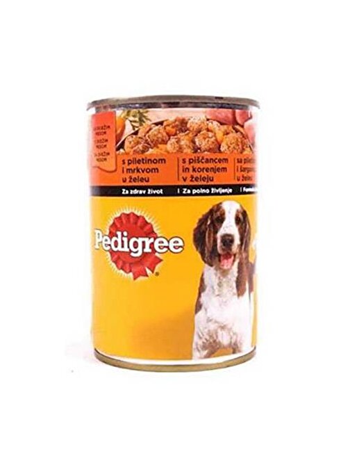 Pedigree Tavuklu Ve Havuçlu Yetişkin Köpek Konservesi 6 Adet 400 Gr