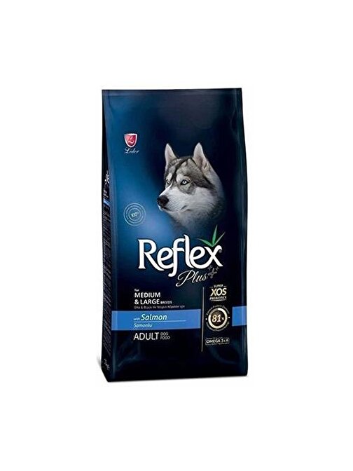 Reflex Plus Orta Büyük Irk Somon Yetişkin Köpek Maması 3 Kg