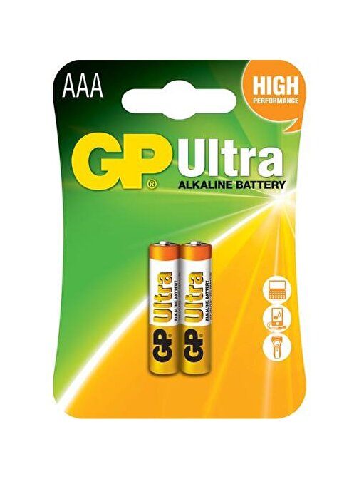 Gp Ultra Alkalin 24Au Aaa İnce Pil 2'li Kart