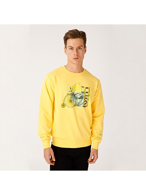 Biggdesign Nature Boğazda Bisiklet Erkek Sweatshirt