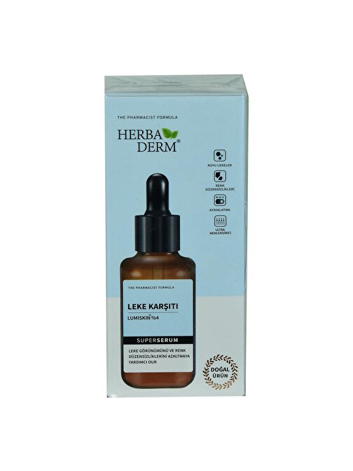 Herbaderm Superserum Leke Karşıtı Renk Düzensizliklerine Doğal Yüz Serumu 30 ml